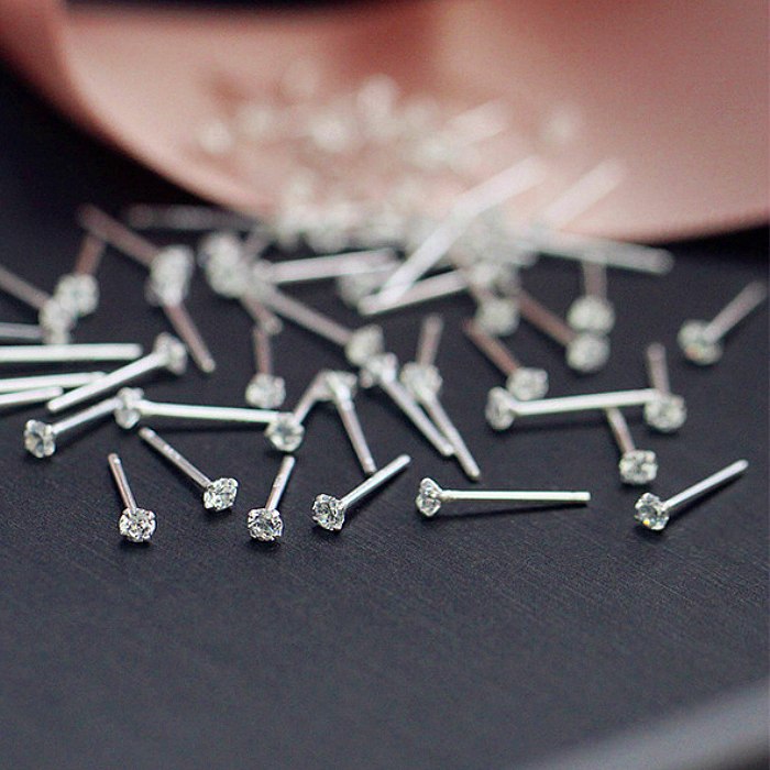 ミニストーンピアス Silver925