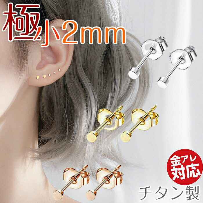 ミニピアス チタン 2mm 20G