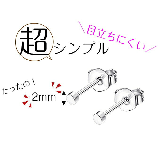 ミニピアス チタン 2mm 20G