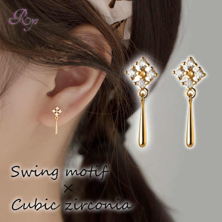 水滴モチーフネックレス Silver925