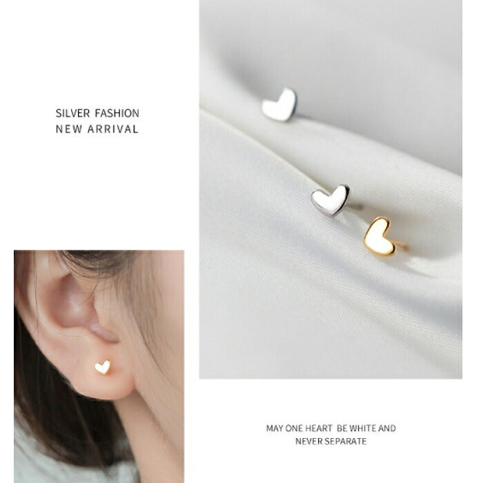 ハートモチーフピアス Silver925