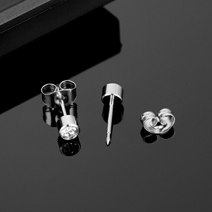 ラインストーンピアス サージカルステンレス 20G