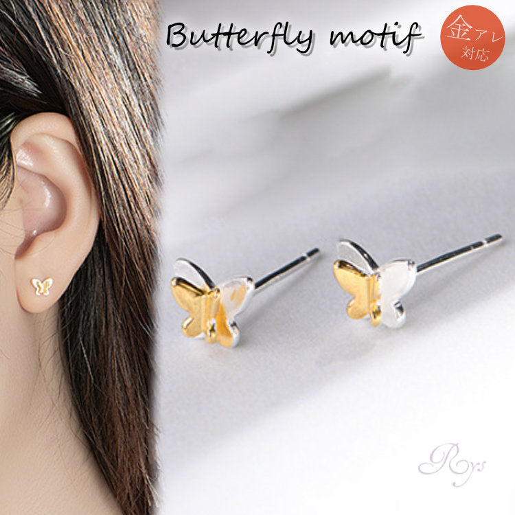 蝶ピアス Silver925