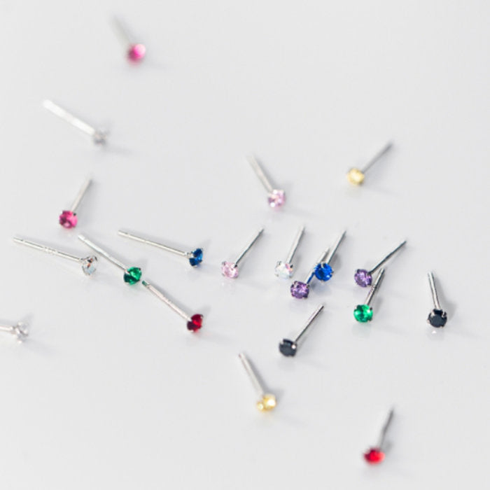 韓国 シルバー ピアス Silver925 ファッションピアス 極小 シンプル 小さい 2mm 2.5mm 仕事用 コリアン 金属アレルギー セカンドピアス