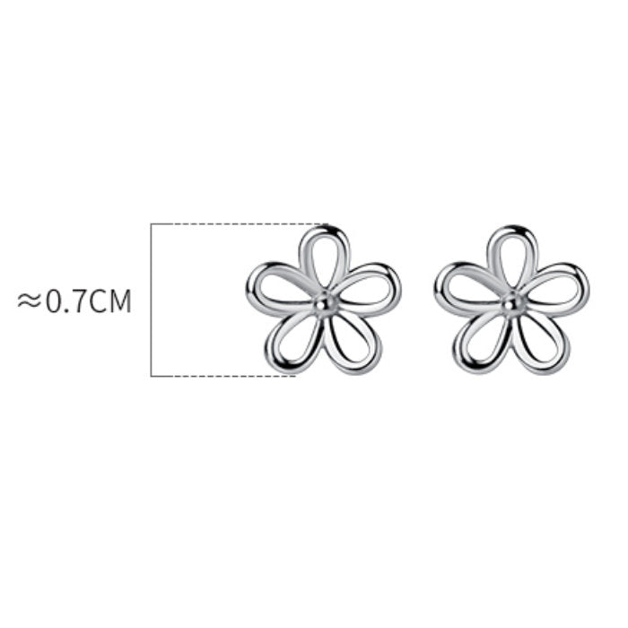 ピアス 花 小さい フラワー シンプル 軟骨 シルバー 小さめ 20G 仕事用 小さいピアス 極小ピアス シンプルピアス セカンドピアス 軟骨ピアス アレルギー対応ピアス 仕事