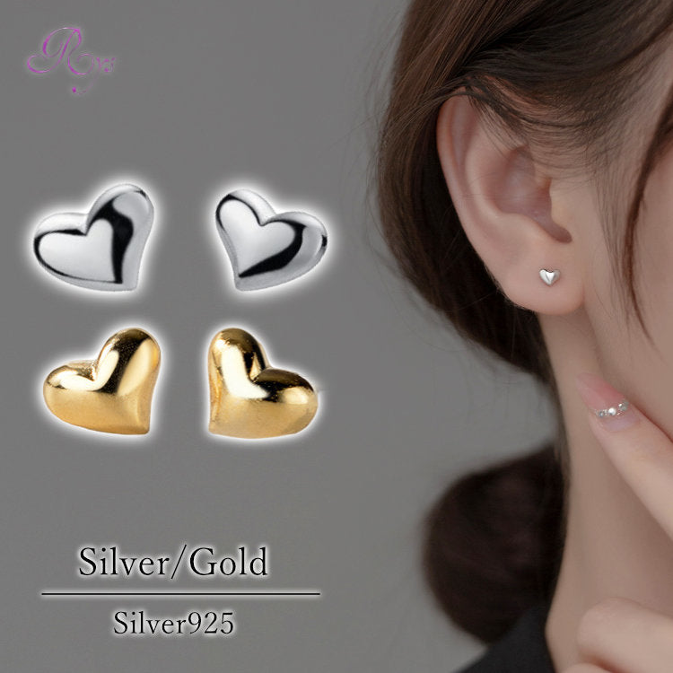 ピアス ハート つけっぱなし 小さい 極小 シンプル 軟骨 金属アレルギー シルバー 小さめ シルバー925 アレルギー対応 20G 仕事用 小さいピアス 極小ピアス つけっぱなしピアス シンプルピアス セカンドピアス アレルギー対応ピアス 仕事