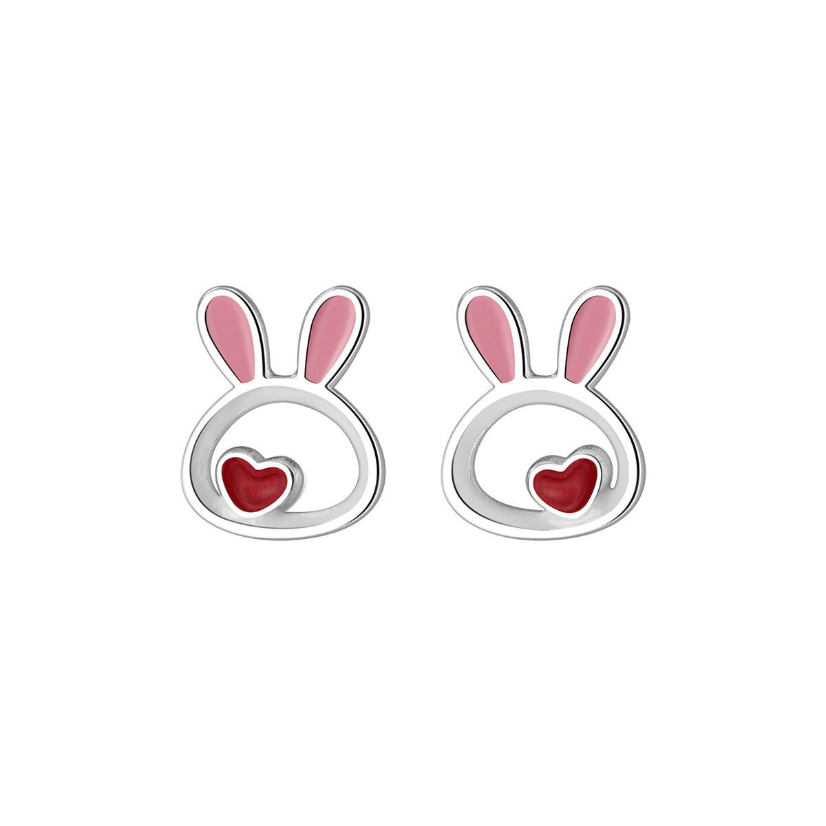 ピアス うさぎ 小さい シンプル 軟骨 金属アレルギー シルバー 小さめ ミニ シルバー925 アレルギー対応 20G 仕事用 小さいピアス うさぎピアス つけっぱなしピアス シンプルピアス セカンドピアス 軟骨ピアス アレルギー対応ピアス 仕事