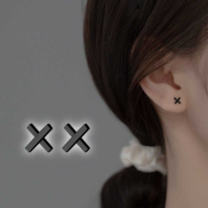 ピアス クロス 小さい 十字 シンプル 軟骨 金属アレルギー シルバー 小さめ ミニ シルバー925 アレルギー対応 20G 仕事用 小さいピアス シンプルピアス セカンドピアス 軟骨ピアス 仕事