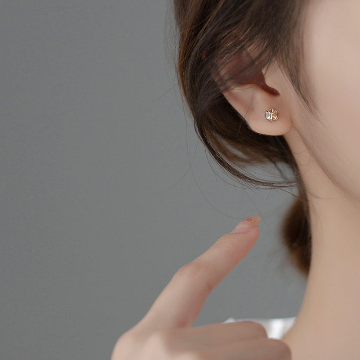 ピアス スクエアストーン 小さい シンプル 軟骨 金属アレルギー シルバー 小さめ ミニ シルバー925 アレルギー対応 20G 仕事用 小さいピアス シンプルピアス セカンドピアス 軟骨ピアス 仕事