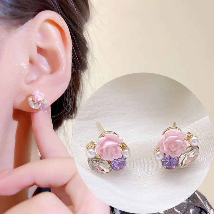 ピアス 花 フラワー ゴールド シンプル 軟骨 金属アレルギー アレルギー対応 20G 小さいピアス シンプルピアス セカンドピアス