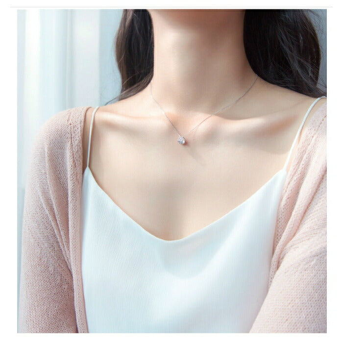 シンプルネックレス レディース シルバー925 Silver925 アレルギー対応 プレゼント ネックレス シンプル シルバー 小さめ 華奢 幾何学 デコルテ 重ね付け 上品 清楚 デイリー カジュアル フォーマル オフィス 大人 女性