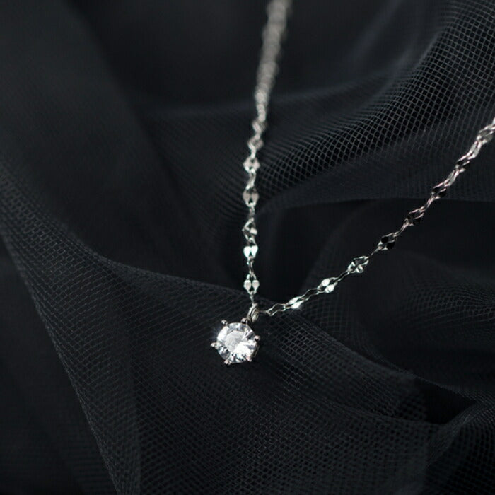 ネックレス レディース シルバー925 Silver925 キュービックジルコニア シルバーネックレス シルバー RYS 送料無料 ギフト 誕生日 プレゼント