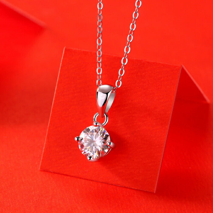 【ギフト対応】 ネックレス レディース Silver925 モアッサナイト シルバーネックレス シルバー RYS 送料無料 ギフト 誕生日 プレゼント バレンタイン 彼女 妻