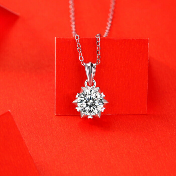 【ギフト対応】 ネックレス レディース Silver925 モアッサナイト シルバーネックレス シルバー RYS 送料無料 ギフト 誕生日 プレゼント バレンタイン 彼女 妻