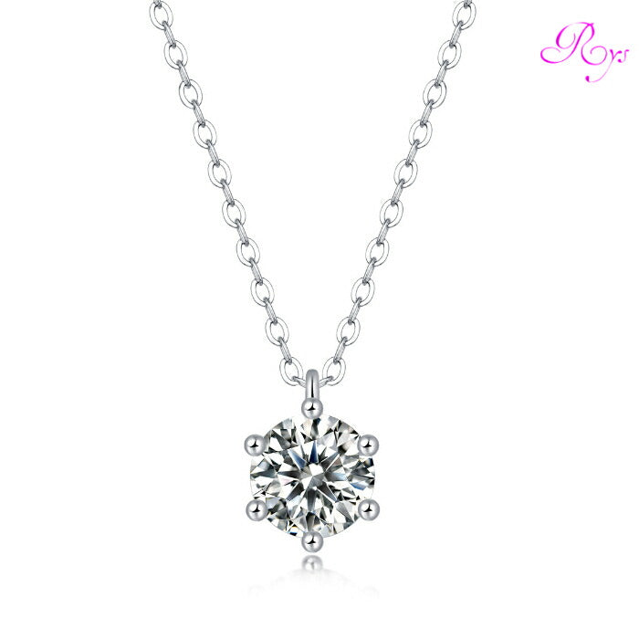 【ギフト対応】 ネックレス レディース Silver925 モアッサナイト シルバーネックレス シルバー RYS 送料無料 ギフト 誕生日 プレゼント バレンタイン 彼女 妻