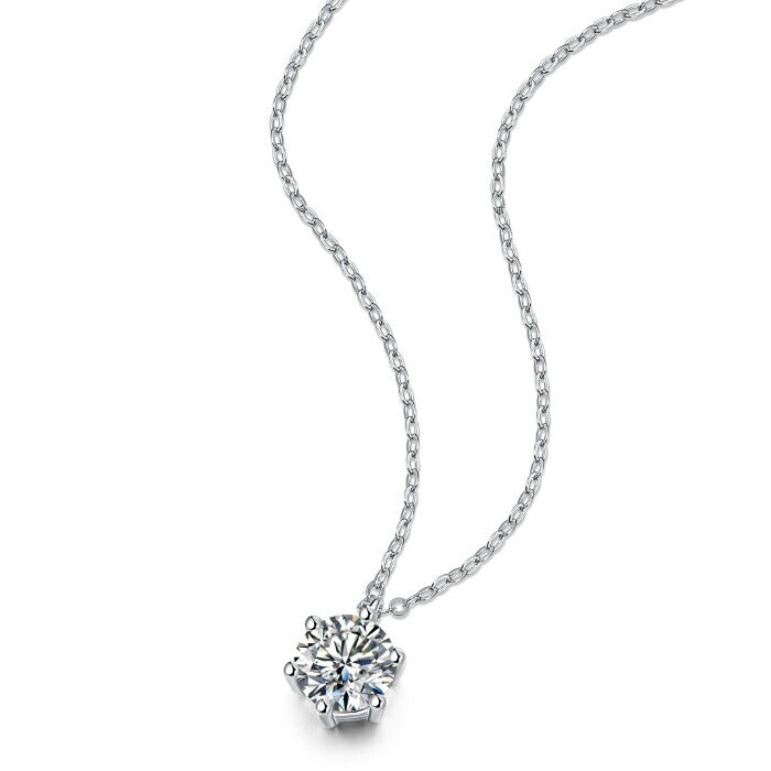 【ギフト対応】 ネックレス レディース Silver925 モアッサナイト シルバーネックレス シルバー RYS 送料無料 ギフト 誕生日 プレゼント バレンタイン 彼女 妻