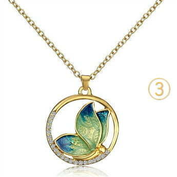 蝶モチーフネックレス