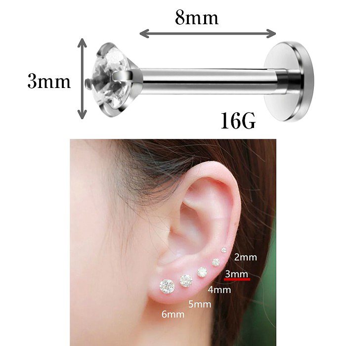 ボディピアス　サージカルステンレス　16G