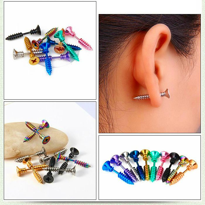 ネジピアス　サージカルステンレス　16G