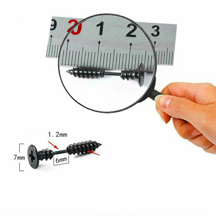 ネジピアス　サージカルステンレス　16G