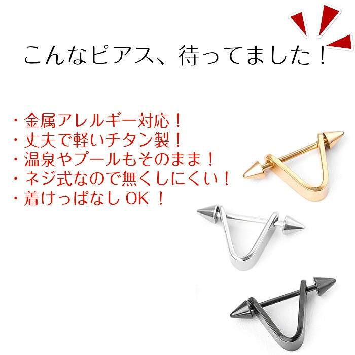 ネジ式ピアス　サージカルステンレス　16G