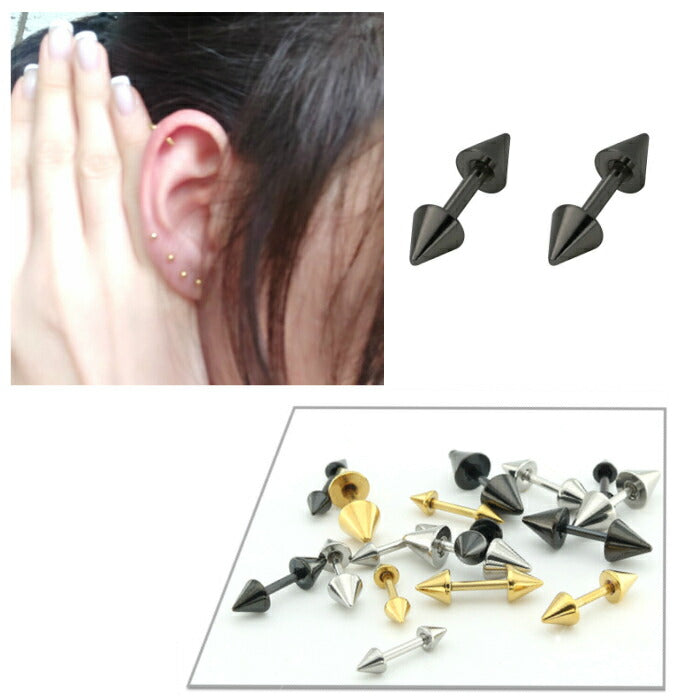 シンプルピアス　サージカルステンレス　18G　1ピース