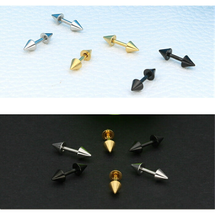 シンプルピアス　サージカルステンレス　18G　1ピース