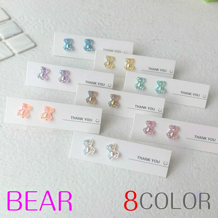 ベアモチーフピアス Silver925