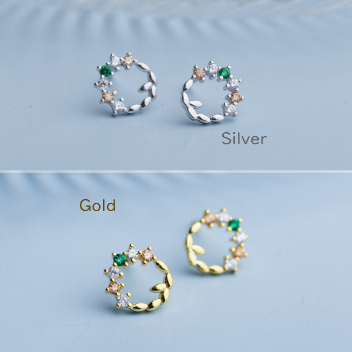 シンプルピアス キュービックジルコニア　Silver925　アレルギー対応