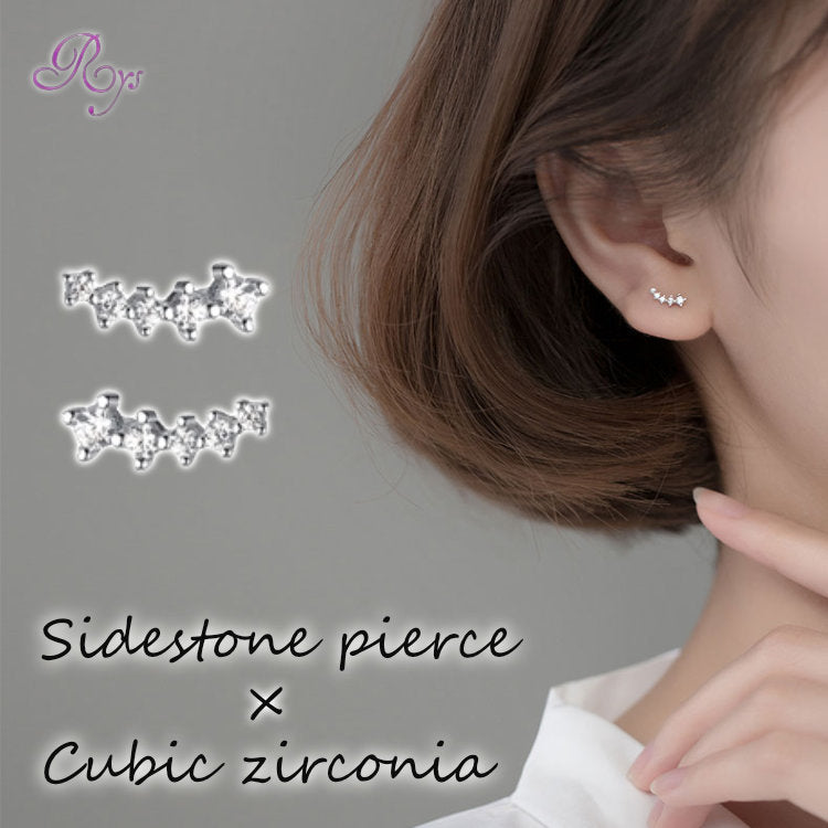 ピアス つけっぱなし 小さい ストーン シンプル 軟骨 金属アレルギー シルバー 小さめ シルバー925 アレルギー対応 20G 仕事用 小さいピアス 極小ピアス つけっぱなしピアス シンプルピアス セカンドピアス アレルギー対応ピアス 仕事