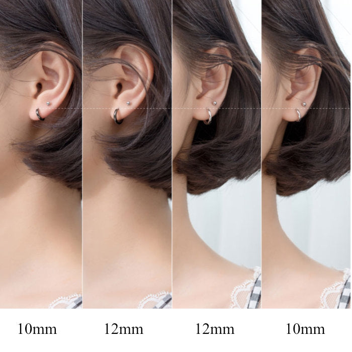 ピアス つけっぱなし フープ リング 1ピース シンプル 軟骨 金属アレルギー シルバー 小さめ ミニ シルバー925 アレルギー対応 20G 小さいピアス 極小ピアス つけっぱなしピアス シンプルピアス セカンドピアス アレルギー対応ピアス 仕事