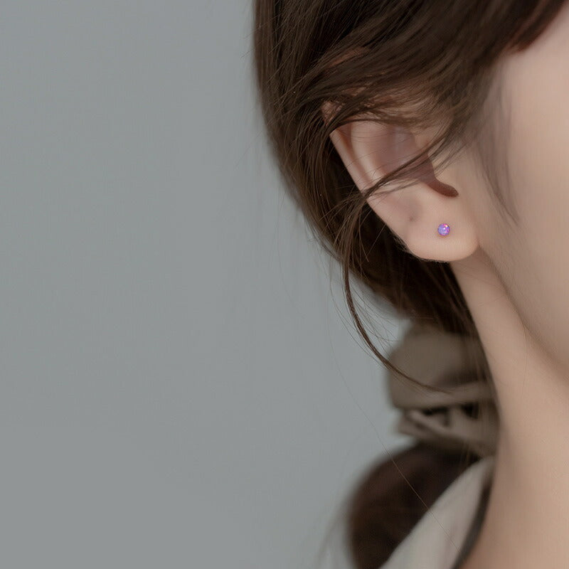 ピアス つけっぱなし 小さい 極小 シンプル オパール 金属アレルギー シルバー ミニ シルバー925 アレルギー対応 20G 仕事用 小さいピアス 極小ピアス つけっぱなしピアス シンプルピアス セカンドピアス アレルギー対応ピアス 仕事