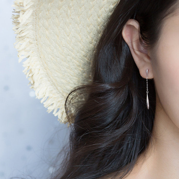 ピアス 揺れる ゆらゆら ドロップ シンプル 水玉 金属アレルギー シルバー 小さめ シルバー925 アレルギー対応 20G 仕事用 小さいピアス ゆらゆらピアス シンプルピアス セカンドピアス 軟骨ピアス アレルギー対応ピアス 仕事