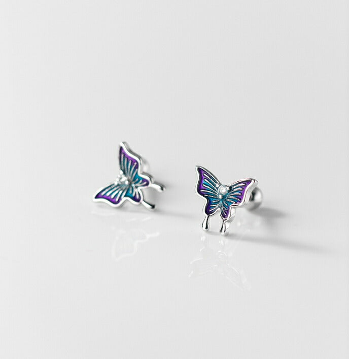 ピアス ボディピアス 1ピース 蝶々 ちょうちょ シンプル 軟骨 ボディ 金属アレルギー シルバー 小さめ ミニ シルバー925 アレルギー対応 20G 仕事用 ちょうちょピアス 蝶々ピアス 蝶ピアス シンプルピアス セカンドピアス 仕事