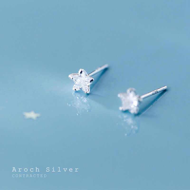 ピアス 星 小さい スター シンプル 軟骨 金属アレルギー シルバー 小さめ ミニ シルバー925 アレルギー対応 20G 仕事用 スターピアス 星ピアス 小さいピアス シンプルピアス セカンドピアス 軟骨ピアス アレルギー対応ピアス 仕事