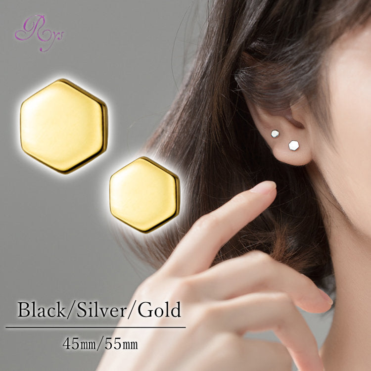 ピアス 六角 つけっぱなし 小さい シンプル 軟骨 金属アレルギー シルバー 小さめ ミニ シルバー925 アレルギー対応 20G 仕事用 小さいピアス 六角ピアス つけっぱなしピアス シンプルピアス セカンドピアス アレルギー対応ピアス 仕事