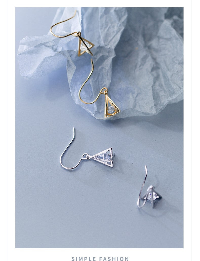 ピアス フック キュービックジルコニア 小さい 揺れる シンプル 軟骨 金属アレルギー シルバー 小さめ ミニ シルバー925 アレルギー対応 20G 仕事用 揺れるピアス ゆらゆらピアス フックピアス シンプルピアス アレルギー対応ピアス 仕事