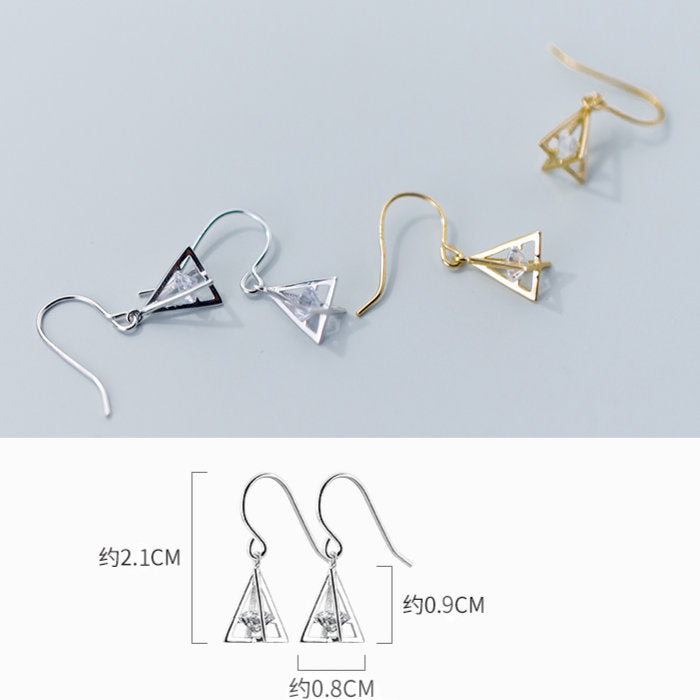 ピアス フック キュービックジルコニア 小さい 揺れる シンプル 軟骨 金属アレルギー シルバー 小さめ ミニ シルバー925 アレルギー対応 20G 仕事用 揺れるピアス ゆらゆらピアス フックピアス シンプルピアス アレルギー対応ピアス 仕事