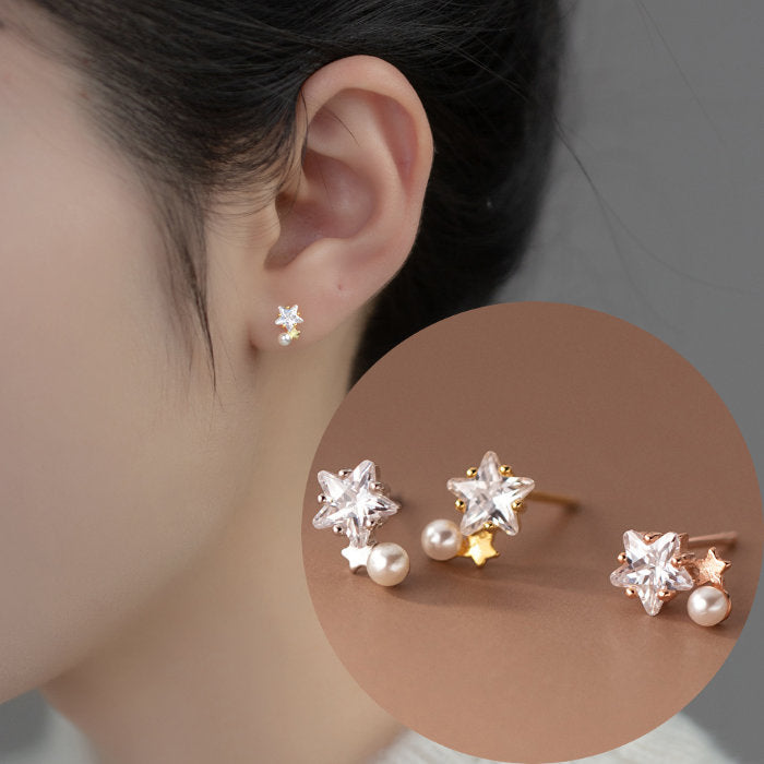 ピアス 星 スター 小さい シンプル 軟骨 金属アレルギー シルバー 小さめ ミニ シルバー925 アレルギー対応 20G 仕事用 小さいピアス シンプルピアス セカンドピアス 軟骨ピアス 仕事