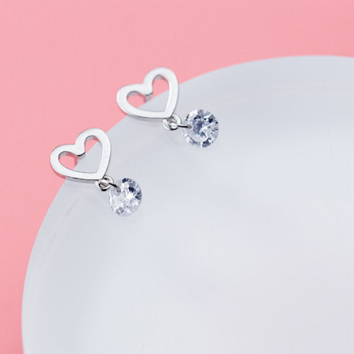 ピアス ハート 小さい シンプル 軟骨 金属アレルギー シルバー 小さめ ミニ シルバー925 アレルギー対応 20G 仕事用 小さいピアス シンプルピアス セカンドピアス 軟骨ピアス 仕事