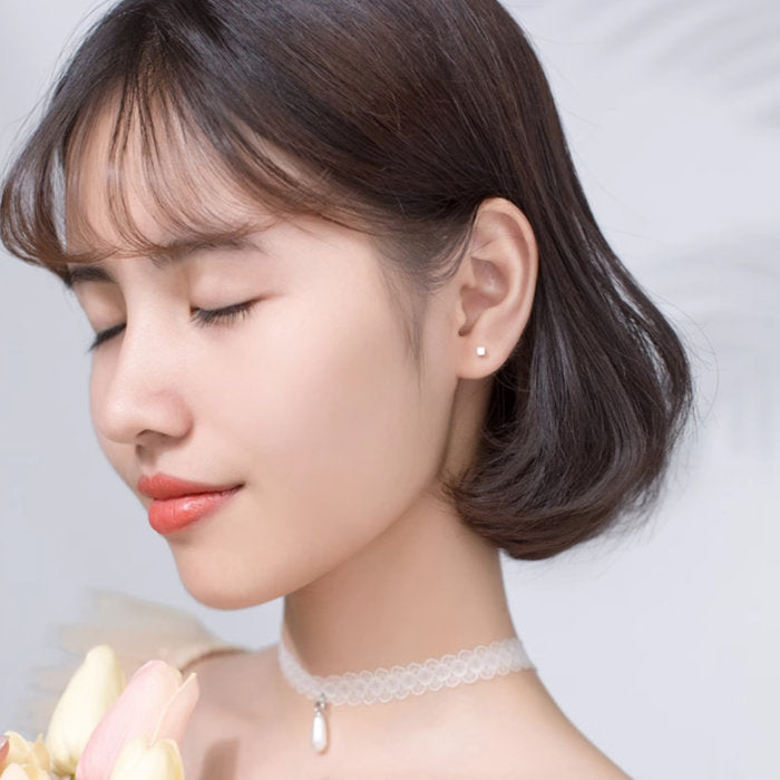 ピアス スクエア 四角 キューブ 2mm つけっぱなし 小さい 極小 シンプル 軟骨 金属アレルギー シルバー 小さめ ミニ シルバー925 アレルギー対応 20G 仕事用 小さいピアス 極小ピアス