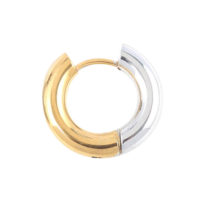 ピアス リング ステンレス フープ 1ピース シルバー ゴールド 太め メンズ シンプル 軟骨 金属アレルギー 小さめ 20G 小さいピアス シンプルピアス フープピアス 片耳