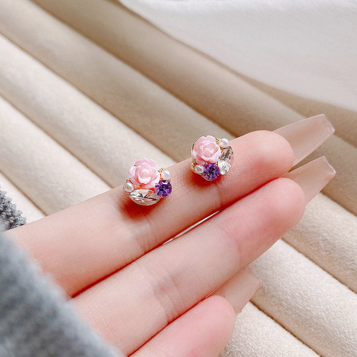 ピアス 花 フラワー ゴールド シンプル 軟骨 金属アレルギー アレルギー対応 20G 小さいピアス シンプルピアス セカンドピアス