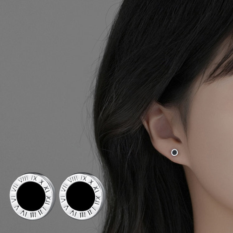 ピアス ローマ数字 クロック 時計 シルバー ゴールド 小さい シンプル 軟骨 金属アレルギー シルバー925 アレルギー対応 20G 仕事用 小さいピアス シンプルピアス セカンドピアス