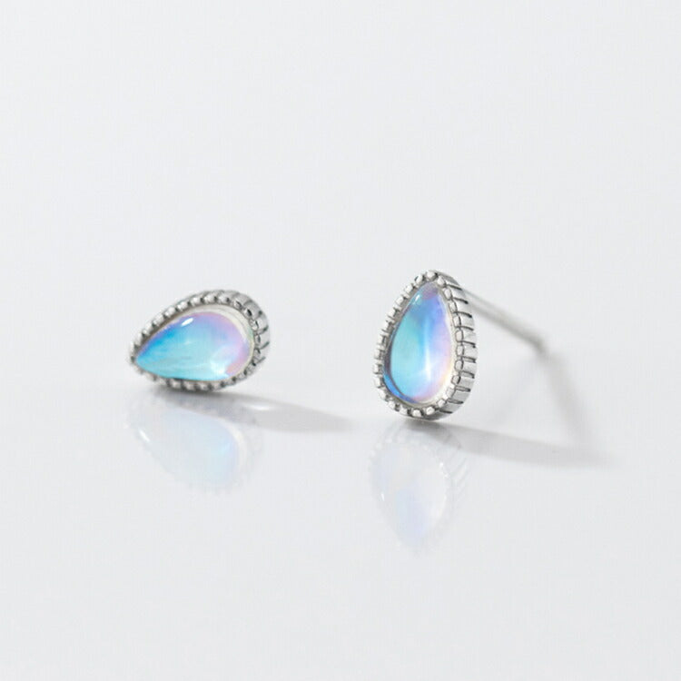 選べる4種の水滴ウォーターグラスピアス ドロップピアス シルバー925 アレルギー対応 シンプル ピアス デザイン レディース 女性 メンズ 水滴 水玉 グラス ガラス玉 雫