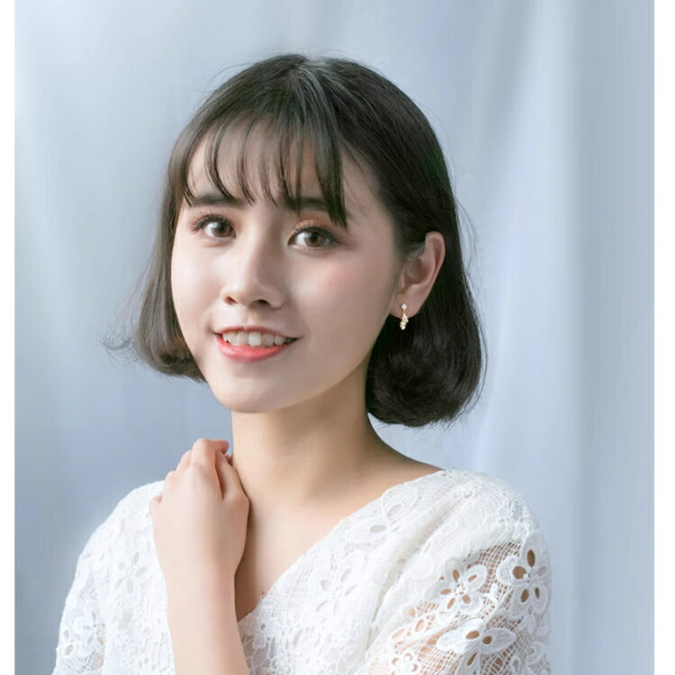 【二枚葉のゆらゆらピアス】 シルバー925 ピアス 葉っぱ 金属アレルギー対応 はっぱ 双葉 揺れる ゆらゆら キュービックジルコニア レディース 女性 シンプル