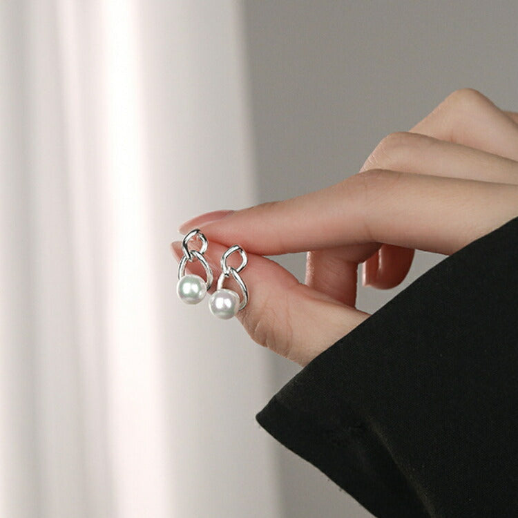 【パールが煌めく揺れるシルバーピアス】 シルバー925 ピアス 淡水パール 大粒 金属アレルギー対応 カジュアル フォーマル レディース 女性 シルバー かわいい