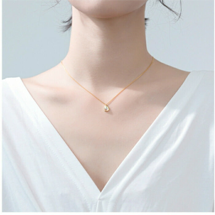 シンプルネックレス レディース シルバー925 Silver925 アレルギー対応 プレゼント ネックレス シンプル シルバー ゴールド 小さめ 華奢 デコルテ 重ね付け 上品 清楚 デイリー カジュアル フォーマル オフィス 大人 女性