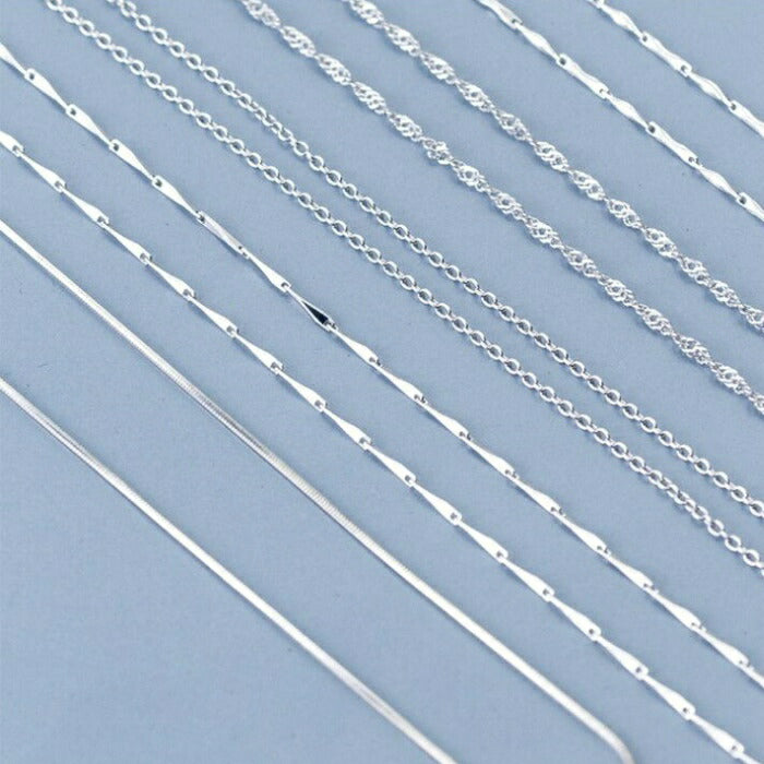 シンプルネックレス レディース シルバー925 Silver925 アレルギー対応 プレゼント ネックレス シンプル シルバー ゴールド 小さめ 華奢 重ね付け  上品 清楚 デイリー カジュアル フォーマル オフィス 大人 925 女性