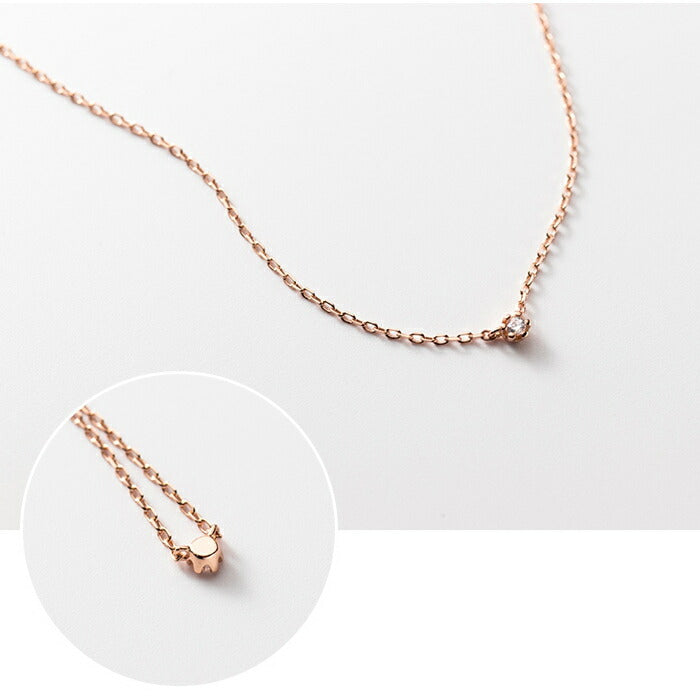 ネックレス レディース シルバー925 Silver925 キュービックジルコニア シルバーネックレス シルバー ゴールド ローズゴールド RYS 送料無料 ギフト 誕生日 プレゼント バレンタイン 彼女 妻